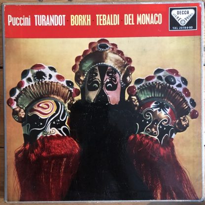 SXL 2078-80 Puccini Turandot / Borkh, Tebaldi, Del Monaco