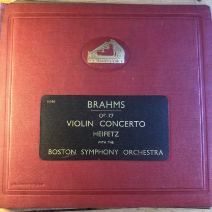 DB 8874/78 Brahms Violin Concerto / Heifetz / Koussevitsky
