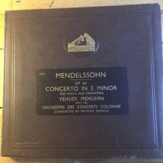 DB 3555/58 Mendelssohn Violin Concerto
