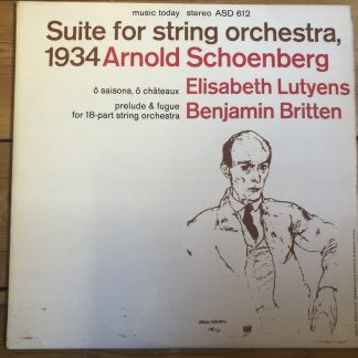 ASD 612 Schoenberg Suite for String Orchestra etc. / Del Mar S/C