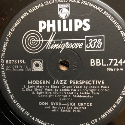BBL 7244 Modern Jazz Perspective