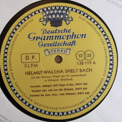 138 119 Helmut Walcha Plays Bach