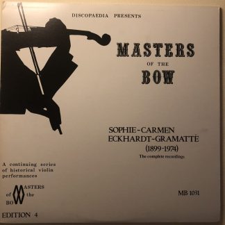 MB 1031 Master of the Bow - Sophie-Carmen