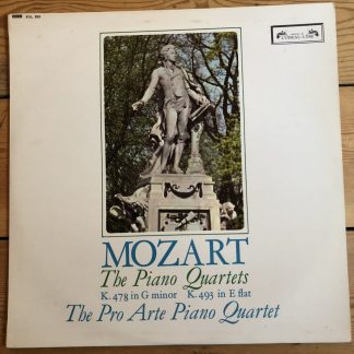 SOL 285 Mozart The Piano Quartets / Pro Arte Piano Quartet GROOVED G/S