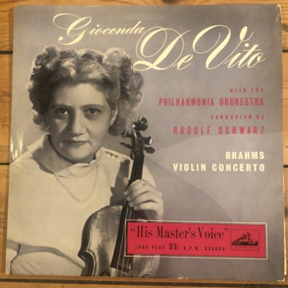 ALP 1104 Brahms Violin Concerto / Gioconda de Vito