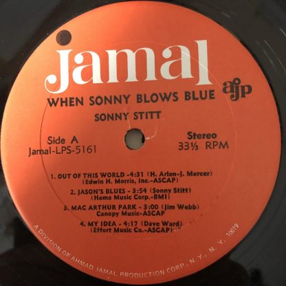 Jamal LPS 5161 Sonny Stitt When Sonny Blows Blue Rare