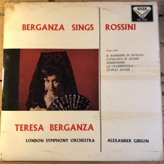 SXL 2132 Berganza Sings Rossini W/B