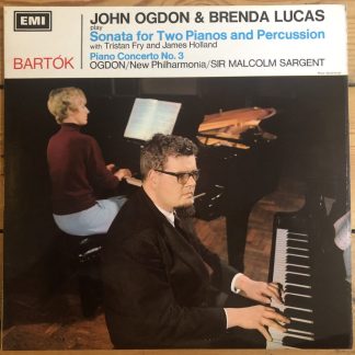 ASD 2347 Bartok Sonata / Piano Concerto No. 3 / Ogdon / Lucas / Sargent S/C