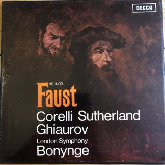 SET 327-30 Gounod Faust / Corelli / Sutherland etc. W/B 4 LP box