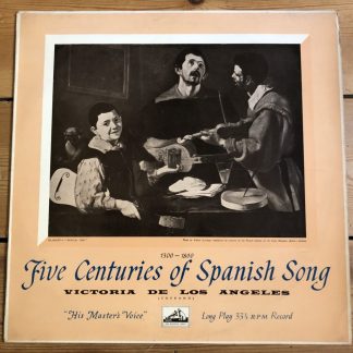 ALP 1393 Five Centuries Of Spanish Song 1300 -1800 Victoria De Los Angeles R/G