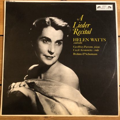 SOL 268 A Lieder Recital / Helen Watts