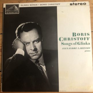 ASD 547 Songs of Glinka / Boris Christoff W/G