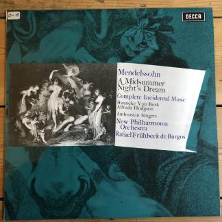 SXL 6404 Mendelssohn A Midsummer Night's Dream / De Burgos / NPO WB