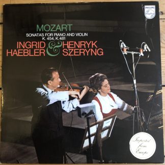 6500 055 Mozart Sonatas for Piano & Violin K.454 & 481 / Haebler / Szeryng