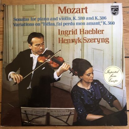6500 144 Mozart Sonatas for Piano & Violin K380, 306, 360 / Szeryng / Haebler