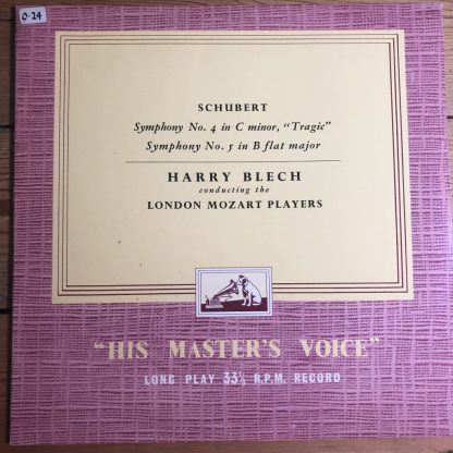 CLP 1010 Schubert Symphonies Nos. 4 'Tragic' & 5 / Blech / London Mozart P/G