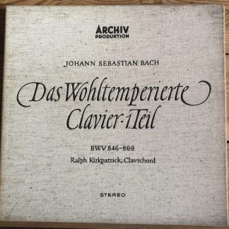 SAPM 198 311/12 Bach Well-Tempered Clavier