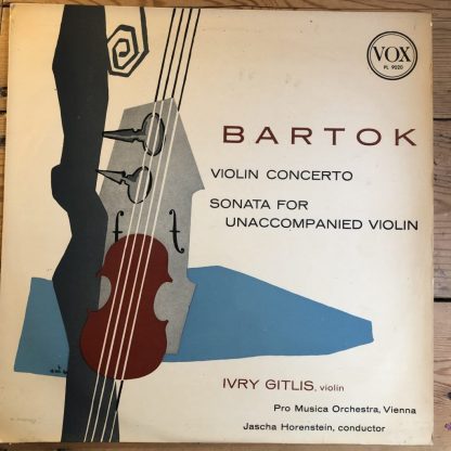 PL 9020 Bartok Violin Concerto / Violin Sonata / Ivry Gitlis