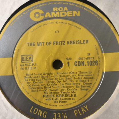 CDN 1026 The Art of Fritz Kreisler