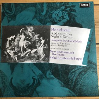 SXL 6404 Mendelssohn A Midsummer Night's Dream / De Burgos / NPO WB