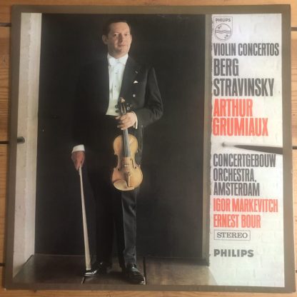 SAL 3650 Berg / Stravinsky Violin Concertos / Grumiaux / Markevitch / Bour P/S