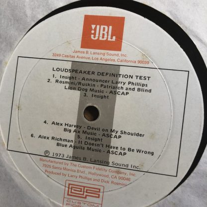"Sessions" JBL Loudspeakers 2-LP Gatefold