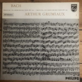 SAL 3473 Bach Sonata No. 2 / Partita No. 2 / Arthur Grumiaux P/S