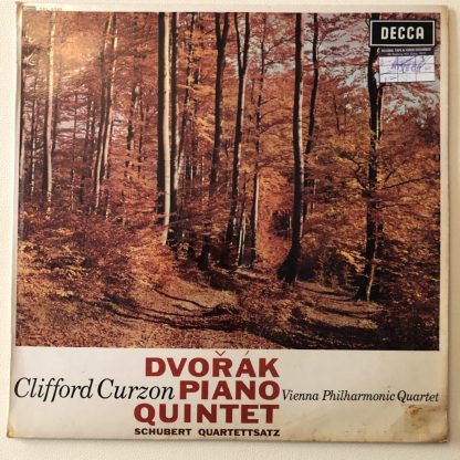 SXL 6043 Dvorak Piano Quintet etc. / Curzon / Vienna Philharmonic Quartet W/B