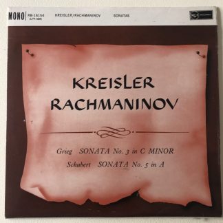 RB 16154 Grieg / Schubert Violin Sonatas / Kreisler / Rachmaninov