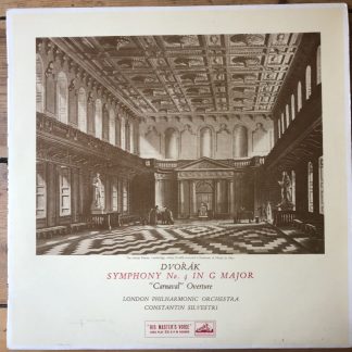 ALP 1537 Dvorak Symphony No. 4 / Carnaval Overture / Silvestri R/G
