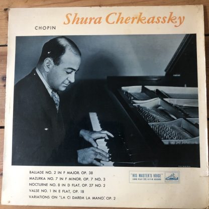 ALP 1489 A Chopin Recital Shura Cherkassky R/G