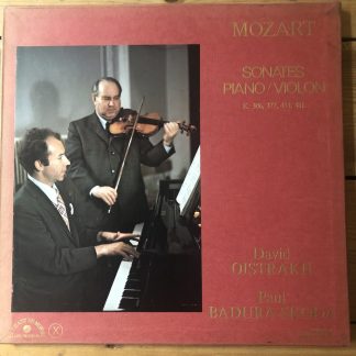 cover photo -LDX 78 555/56 Mozart Violin Sonatas