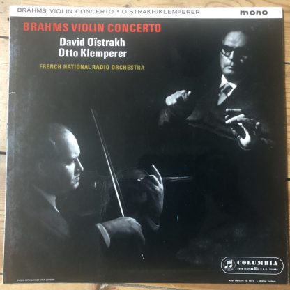 33CX 1765 Brahms Violin Concerto David Oistrakh