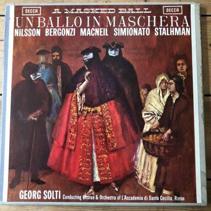 SET 215-7 Verdi Un Ballo in Maschera / Solti W/B 3 LP box set
