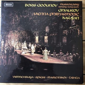 SET 514-7 Mussorgsky Boris Godunov / Karajan etc. HP LIST 4 LP box