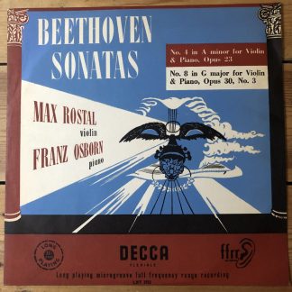 LXT 2752 Beethoven Violin Sonata Nos. 4 & 8
