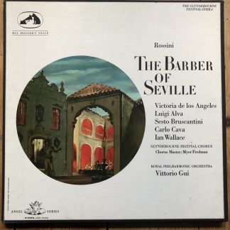 SAN 114-6 Rossini The Barber of Seville / De Los Angeles, etc. / Gui / 3 LP box