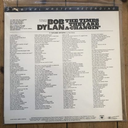 MFSL 1-114 Bob Dylan The Times They Are A-Changin'