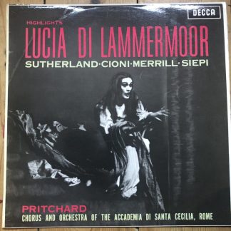 SXL 2315 Donizetti Lucia di Lammermoor (highlights) / Sutherland etc. W/B