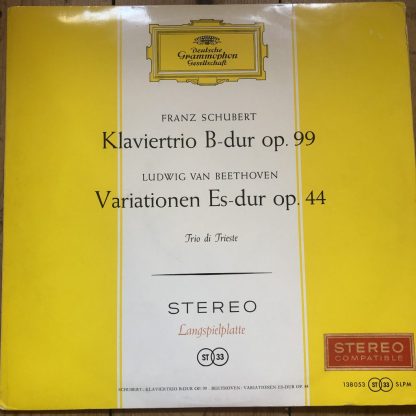 SLPM 138 053 Schubert Bb Trio Beethoven Variations Trio di Trieste