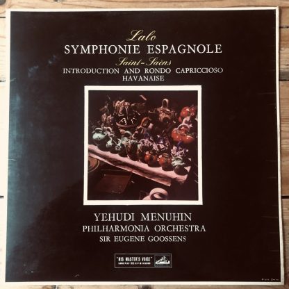 ASD 290 Lalo Symphonie Espagnole Saint-Saens Intro & Rondo Havanaise Menuhin S/C