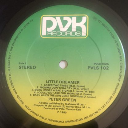 PVLS 102 Peter Green Little Dreamer