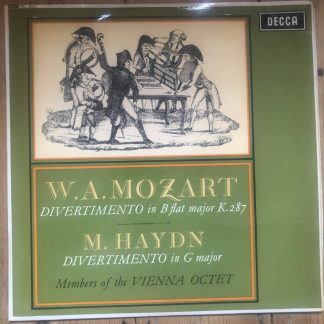 SXL 6055 Mozart / M. Haydn Divertimenti / Vienna Octet W/B