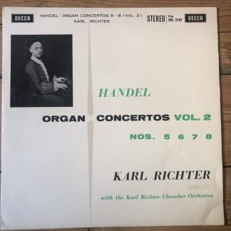 SXL 2187 Handel Organ Concertos Vol. 2