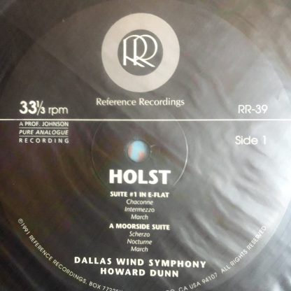 RR 39 Holst Hammersmith / Dallas Wind / Dunn Reference Recordings