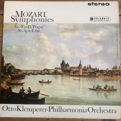 SAX 2468 Mozart Symphonies Nos. 38 'Prague' & 39 / Klemperer / Philharmonia B/S