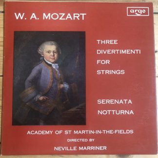 ZRG 554 Mozart Divertimenti Serenata Notturna