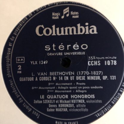 CCHS 1076/9 Beethoven String Quartets 12-17