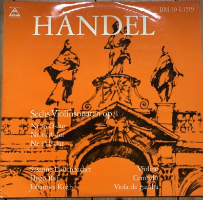 BM 30 L1519 Handel Violin Sonatas / Lautenbacher / Rut / Koch