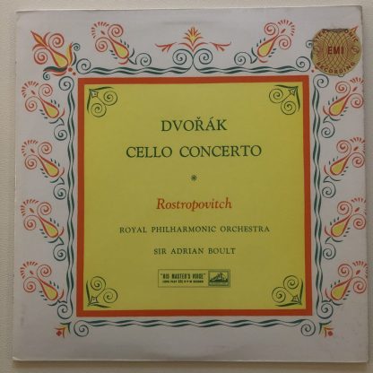 ASD 358 Dvorak Cello Concerto / Rostropovich / Boult W/G